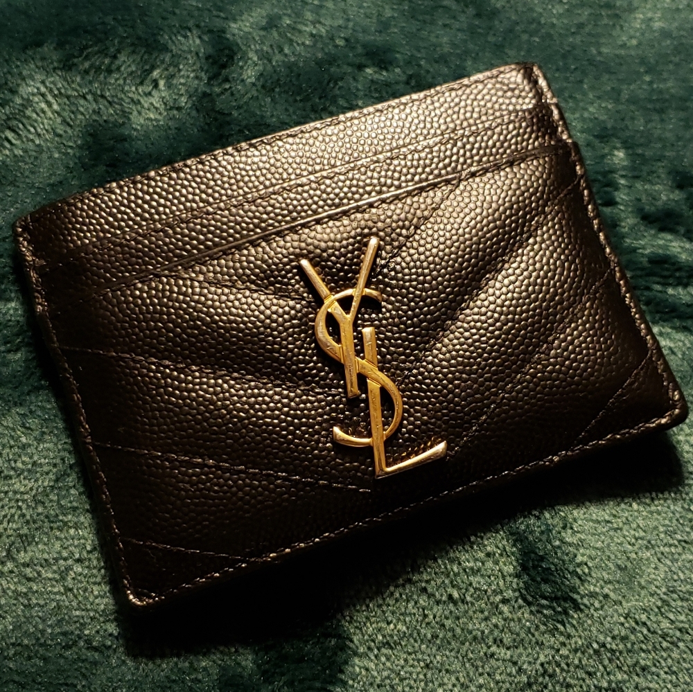 SOLD Verified Authentic Saint Laurent Card Case - Picture 1 of 16